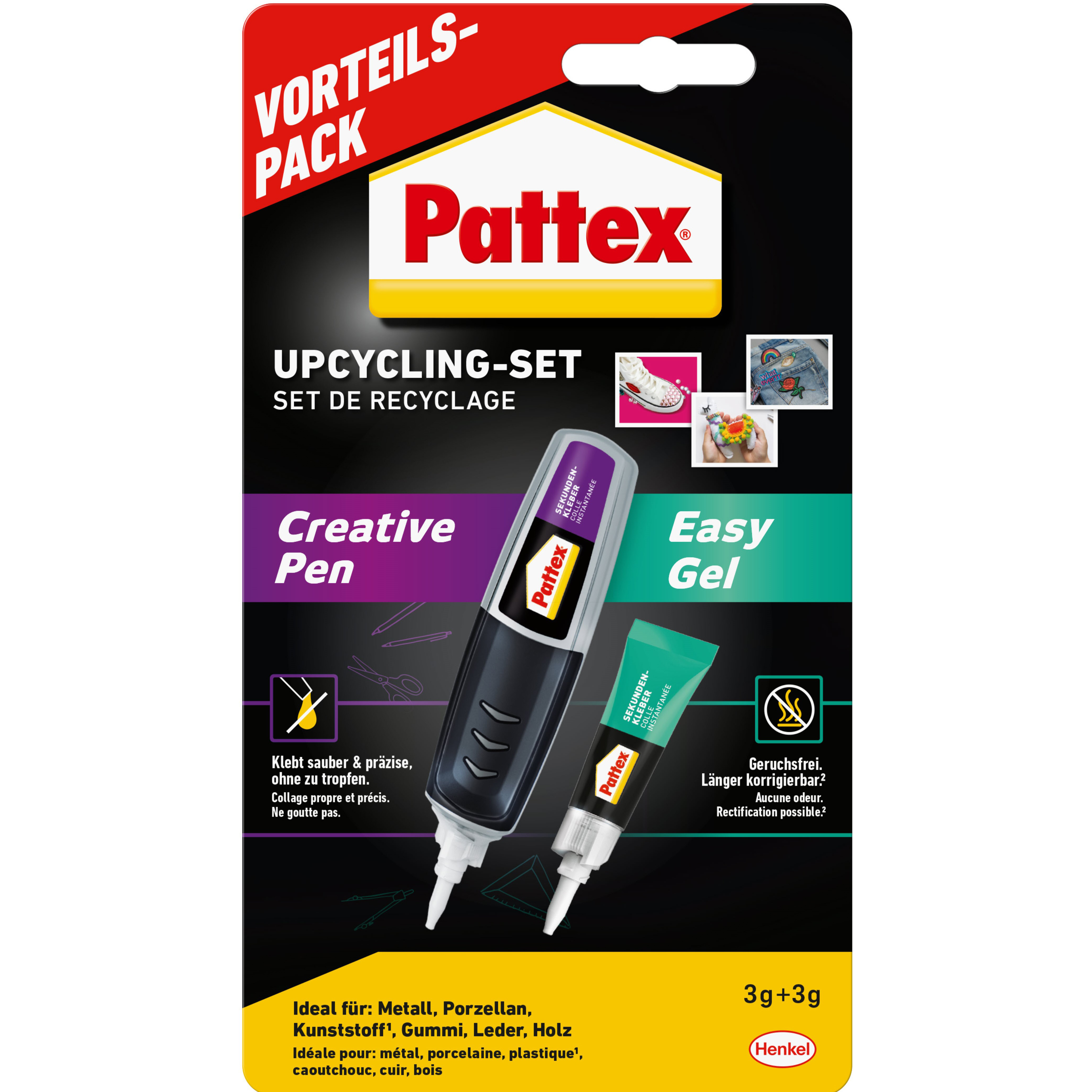 PATTEX Sekundenkleber PSUS1 Upcycling-Set