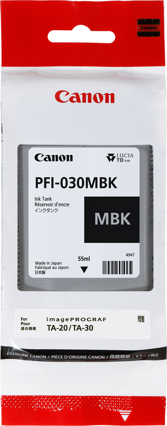 Canon Tintenpatrone schwarz matt (3488C001, PFI-030MBK)
