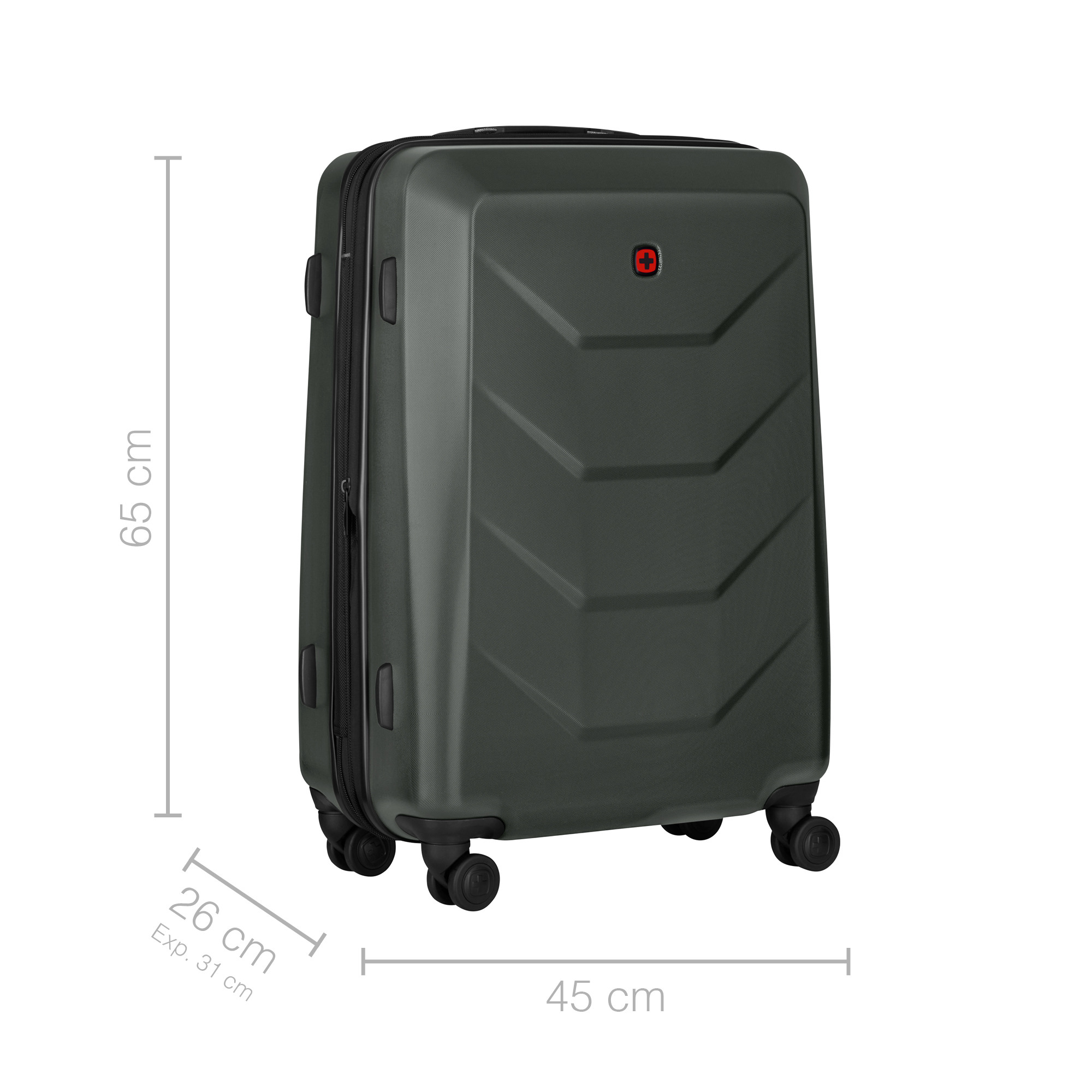 WENGER Prymo Medium 59l 653636 Hardside Case anthracite