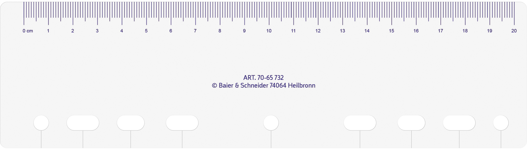 RIDOIDE Timing 1 Tagesanzeiger 7065732.26 transparent 8.1x22.5cm