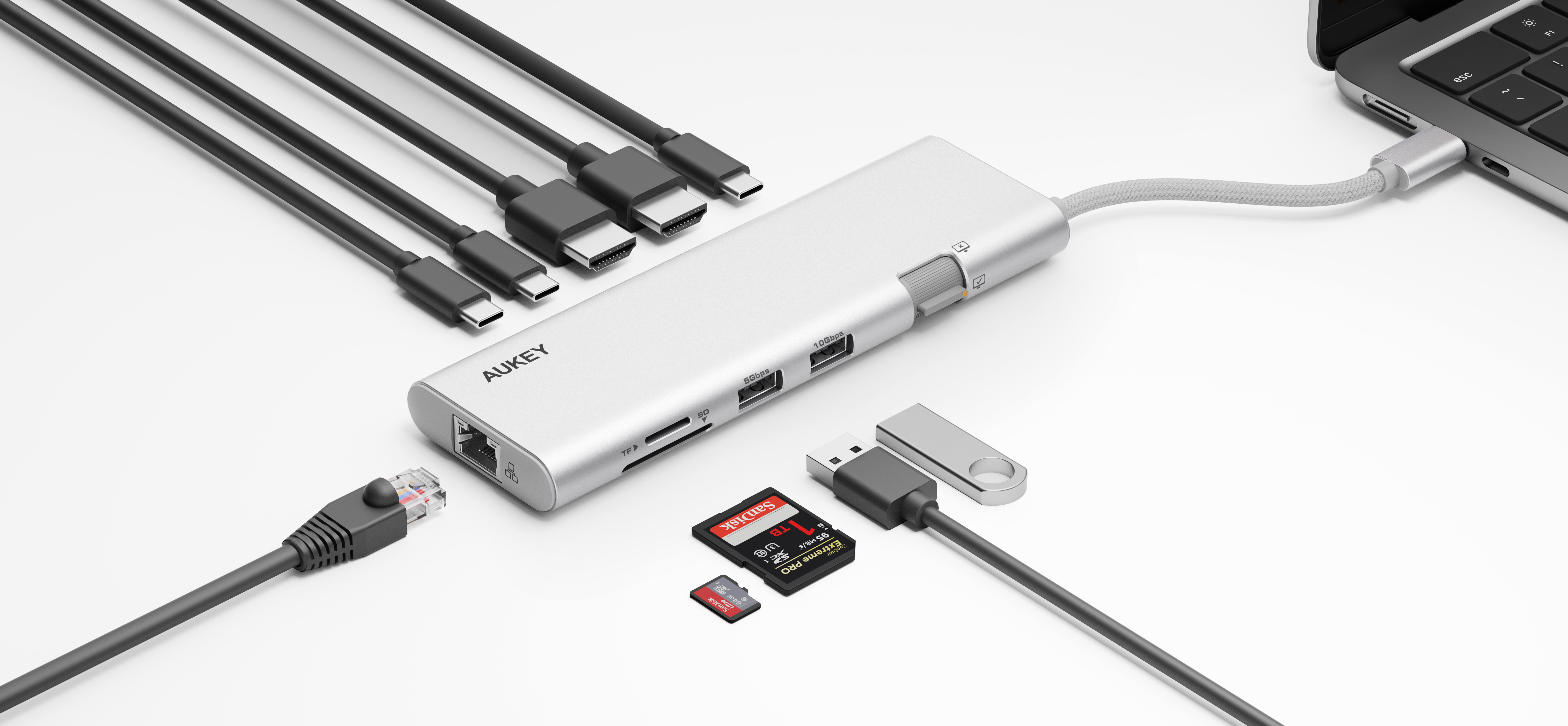 AUKEY Hub 10-in-1 OfficeDok UH-CHU03
