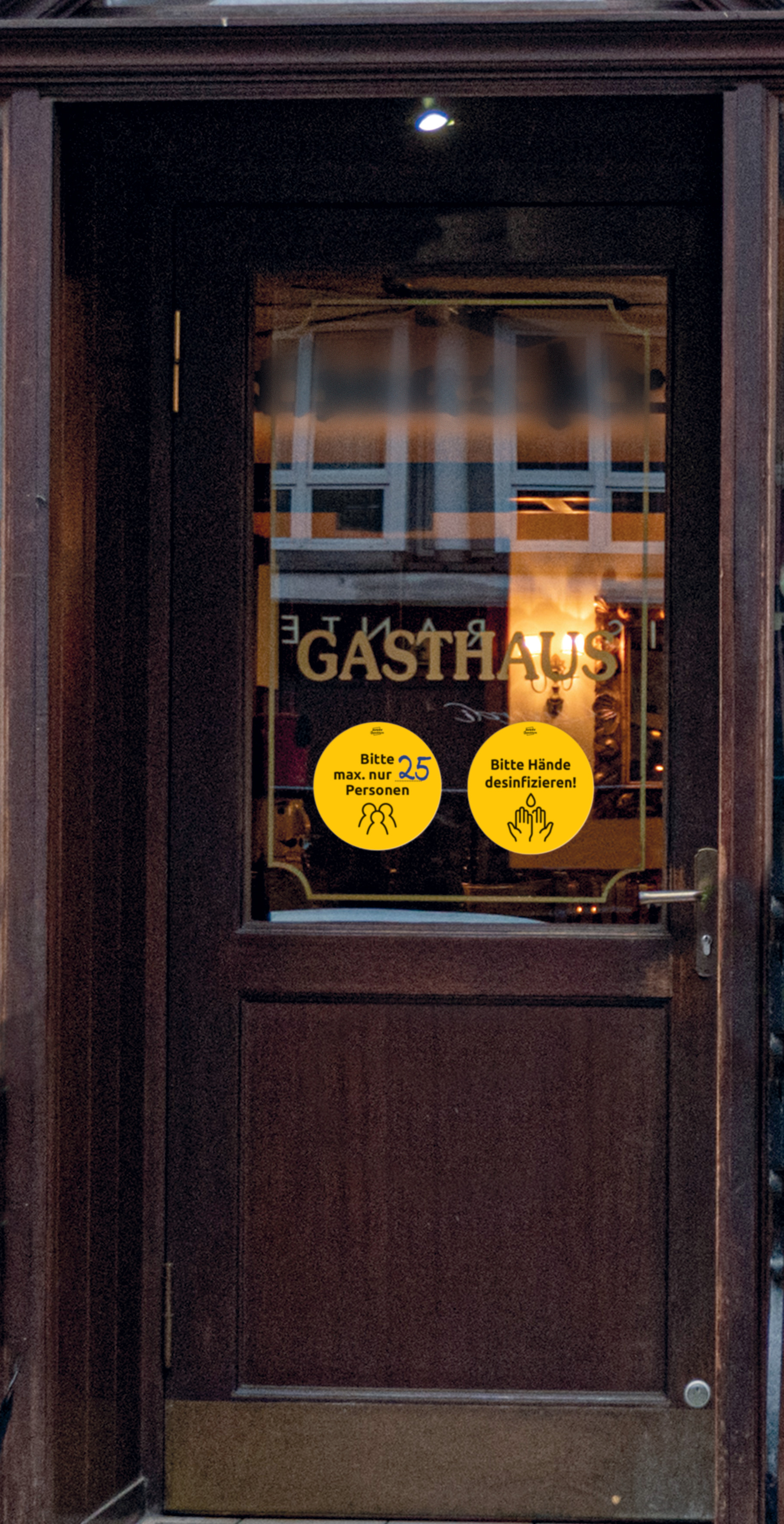 AVERY ZWECKFORM Hinweis-Aufkleber DE 20cm 49401 Set für Gastronomie 12 Stück