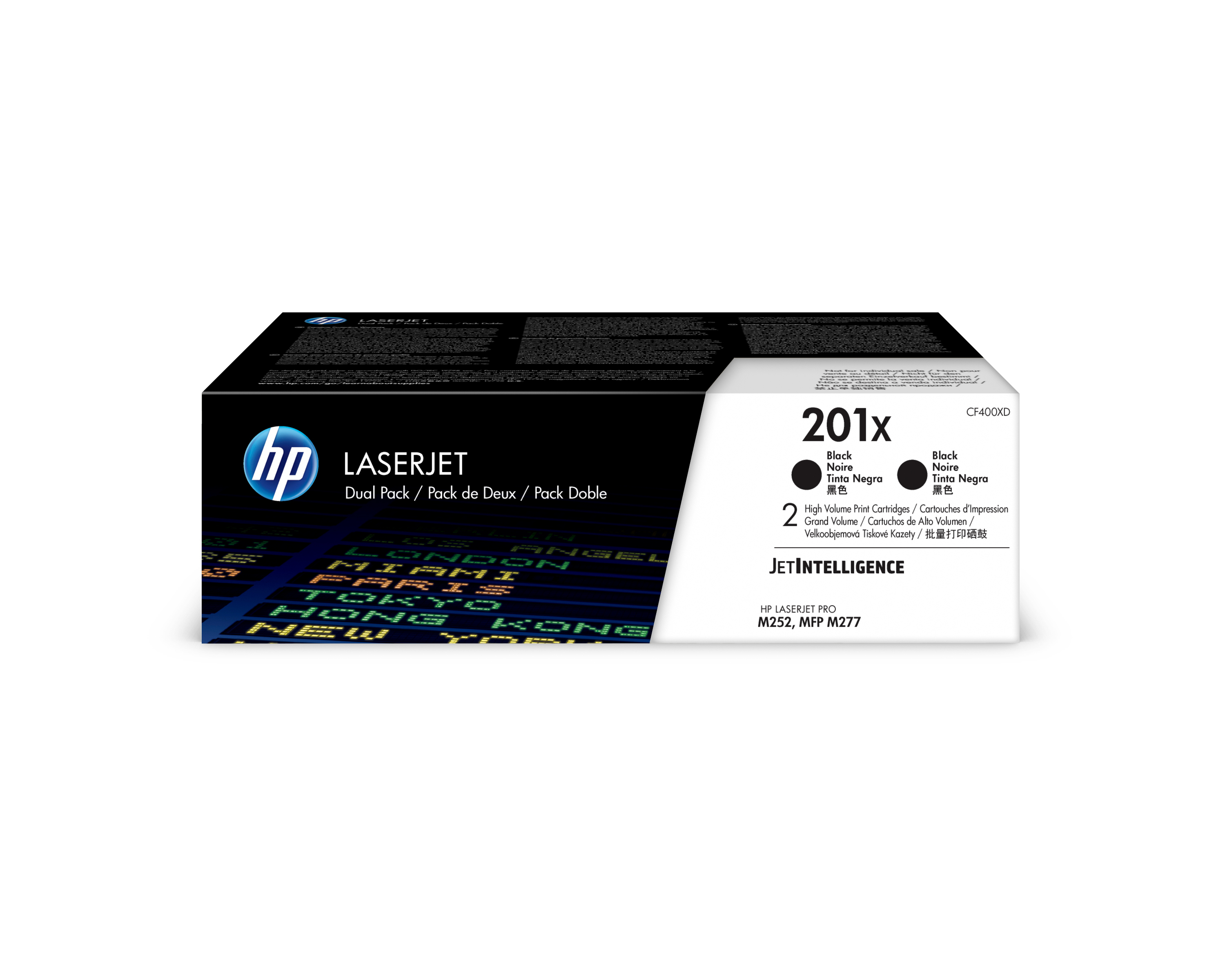 HP Toner-Kartusche 2 x schwarz HC (CF400XD, 201X)