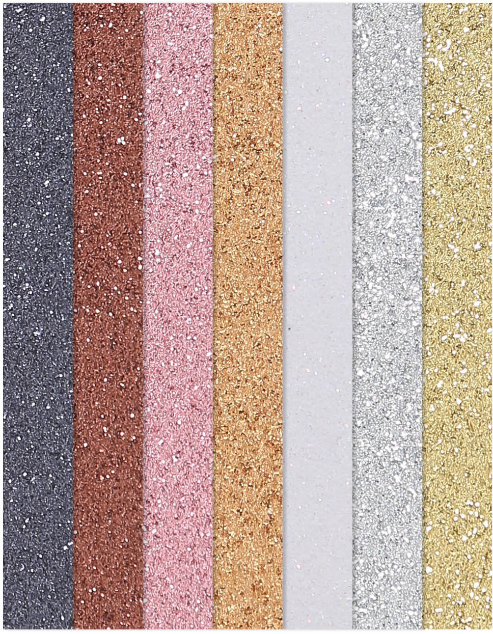 I AM CREATIVE Glitterpapier A4 4070.99 multicolor, 100g 10 Stück