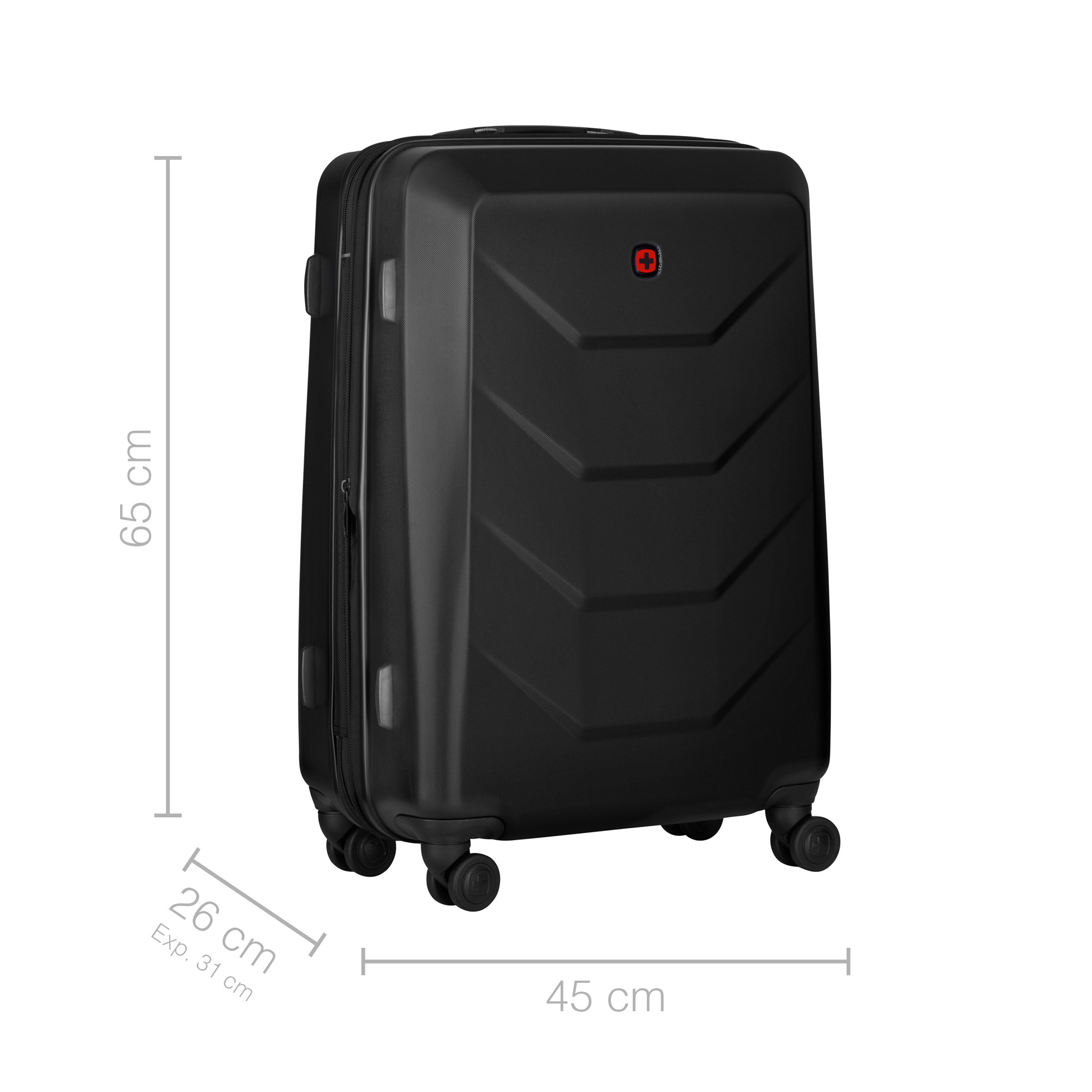 WENGER Prymo Medium 59l 612537 Hardside Case Black