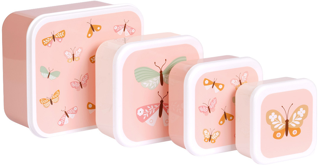 ALLC Lunch & Snackbox Set SBSEBU42 Butterflies