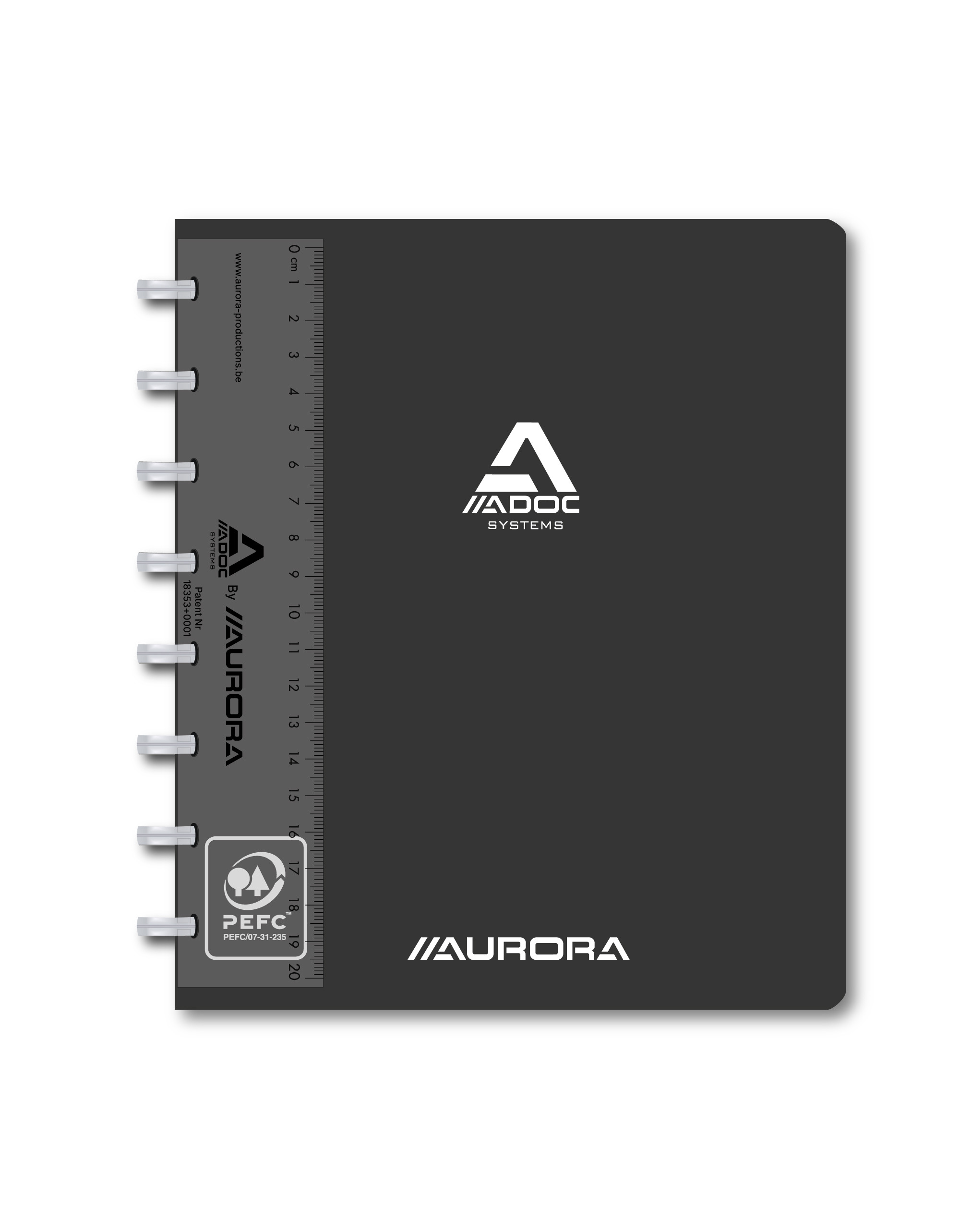 ADOC Ringbuch Pap-Ex A5 4845.607 kariert 72 Blatt