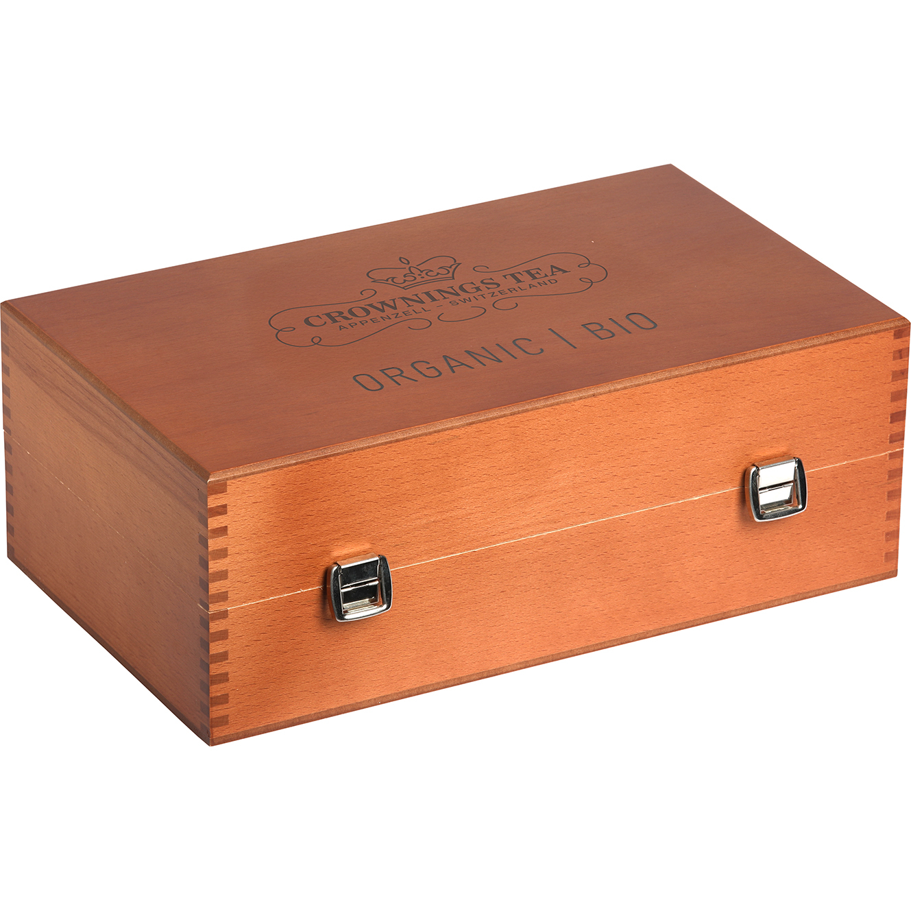 CROWNING'S Bio-Tee Holzbox leer 106367 für 9 Sorten