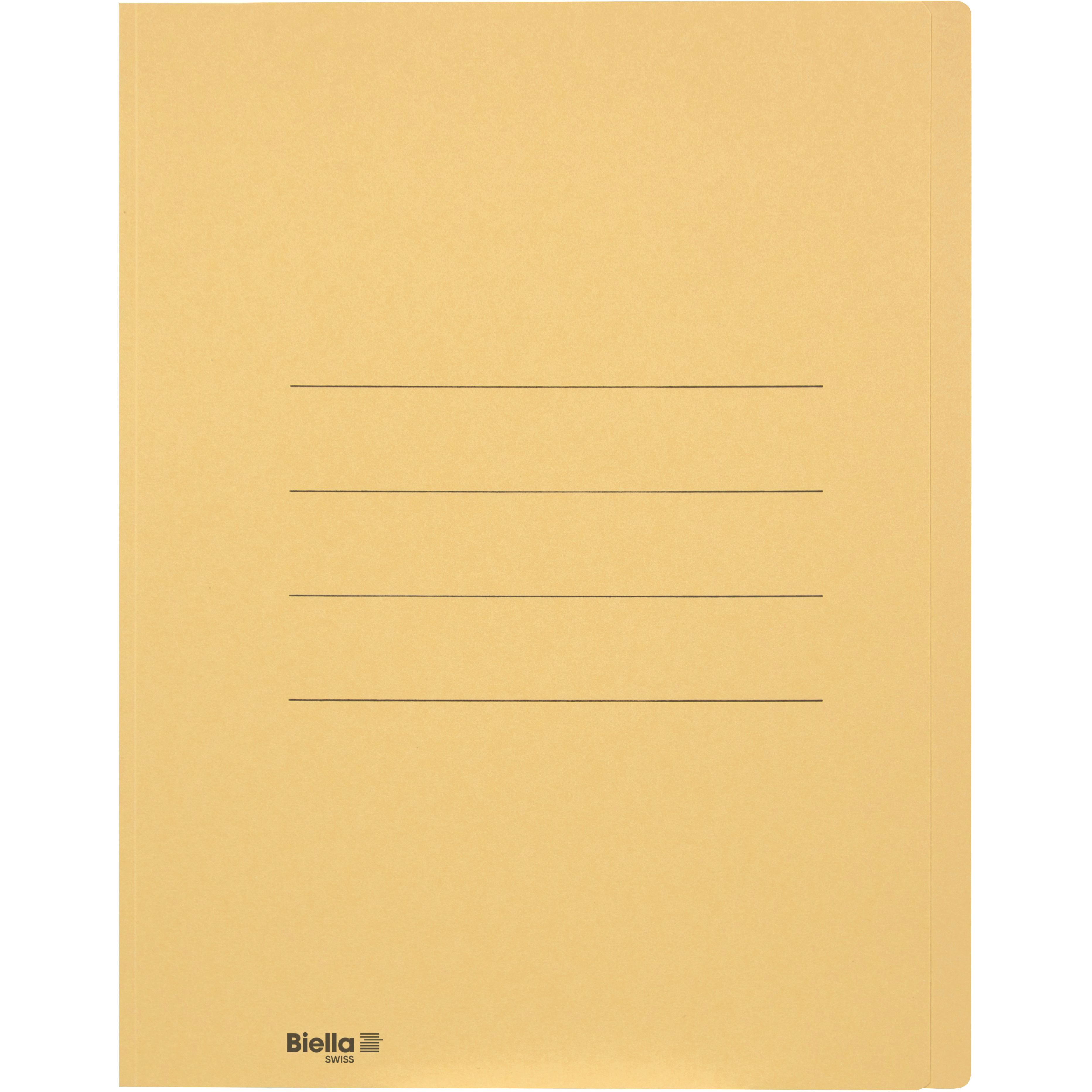 BIELLA Einlagemappe A4 25040020U gelb 240g/m2