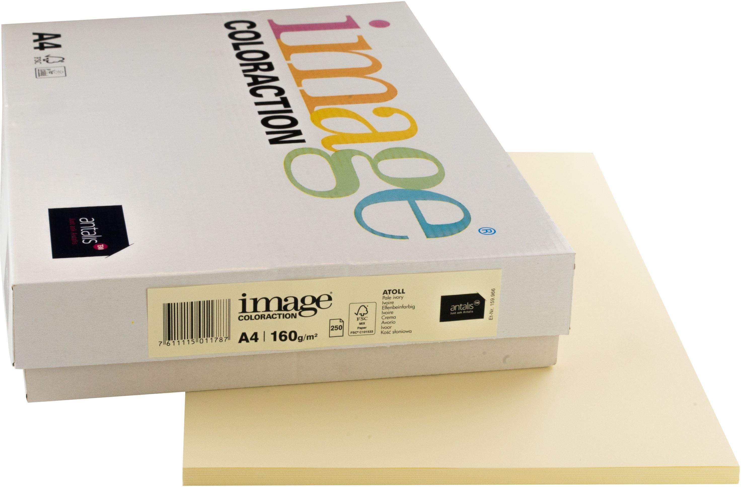 IMAGE COLORACTION Kopierpapier Atoll A4 294539 160g elfenbein 250 Blatt