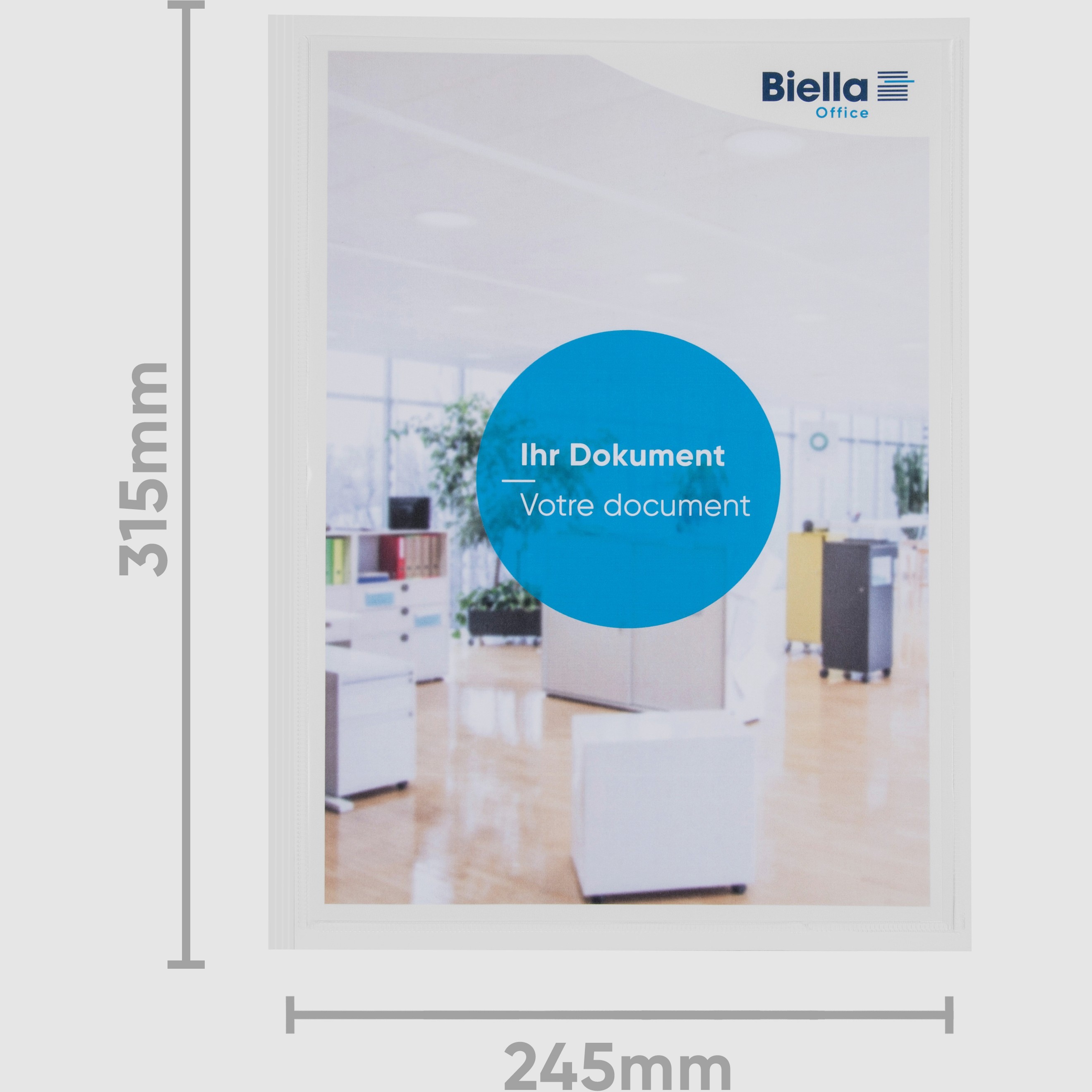 BIELLA Präsentationsmappe Pearl#2 18641101U weiss 245x315mm