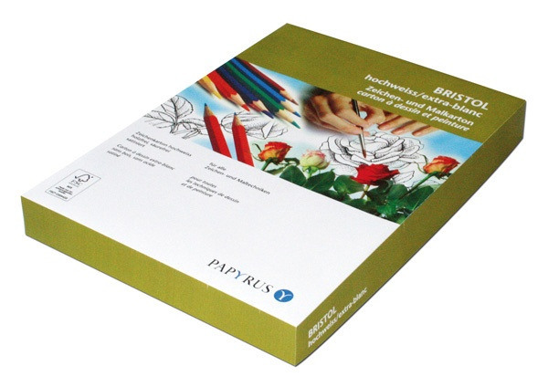 PAPYRUS Karton Bristol A4 88077859 300g, weiss 125 Blatt