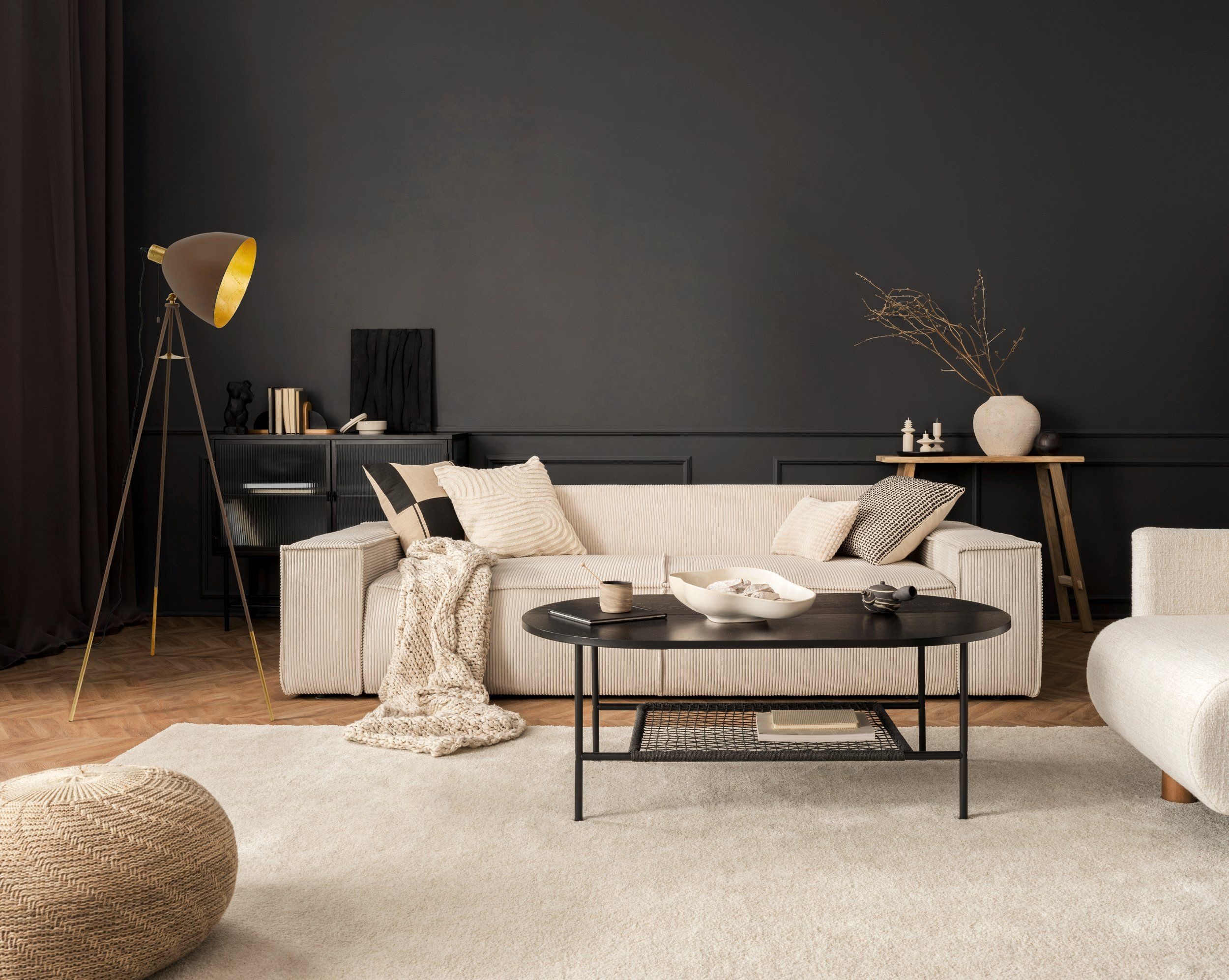 EGLO Stehleuchte CHESTER 1 49519 braun