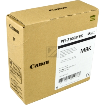 Canon Tintenpatrone schwarz matt SC (5276C001, PFI-2100MBK)