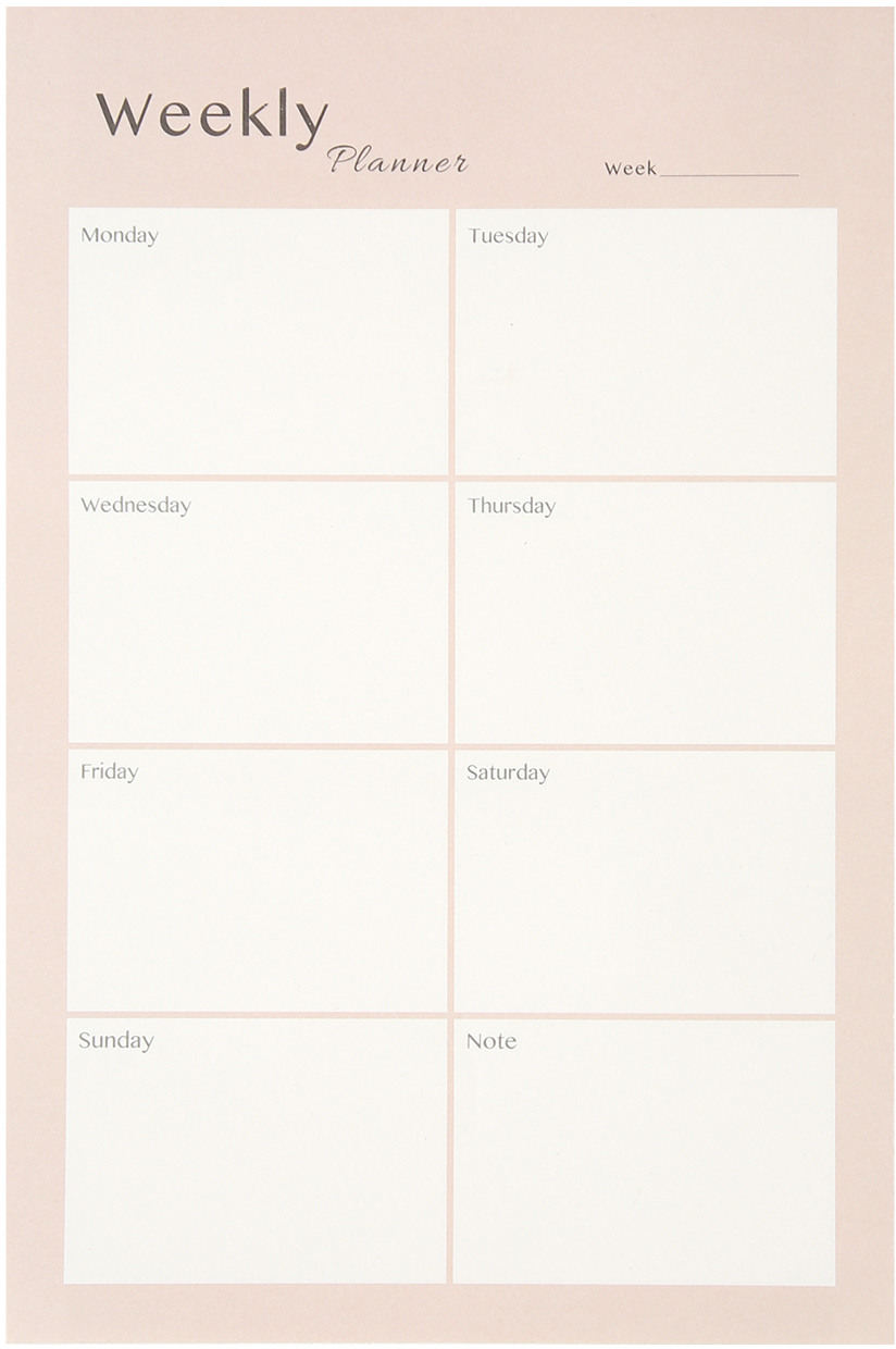 I AM CREATIVE Wochenplaner 14x21cm 4005.26 rosa 80 Blatt