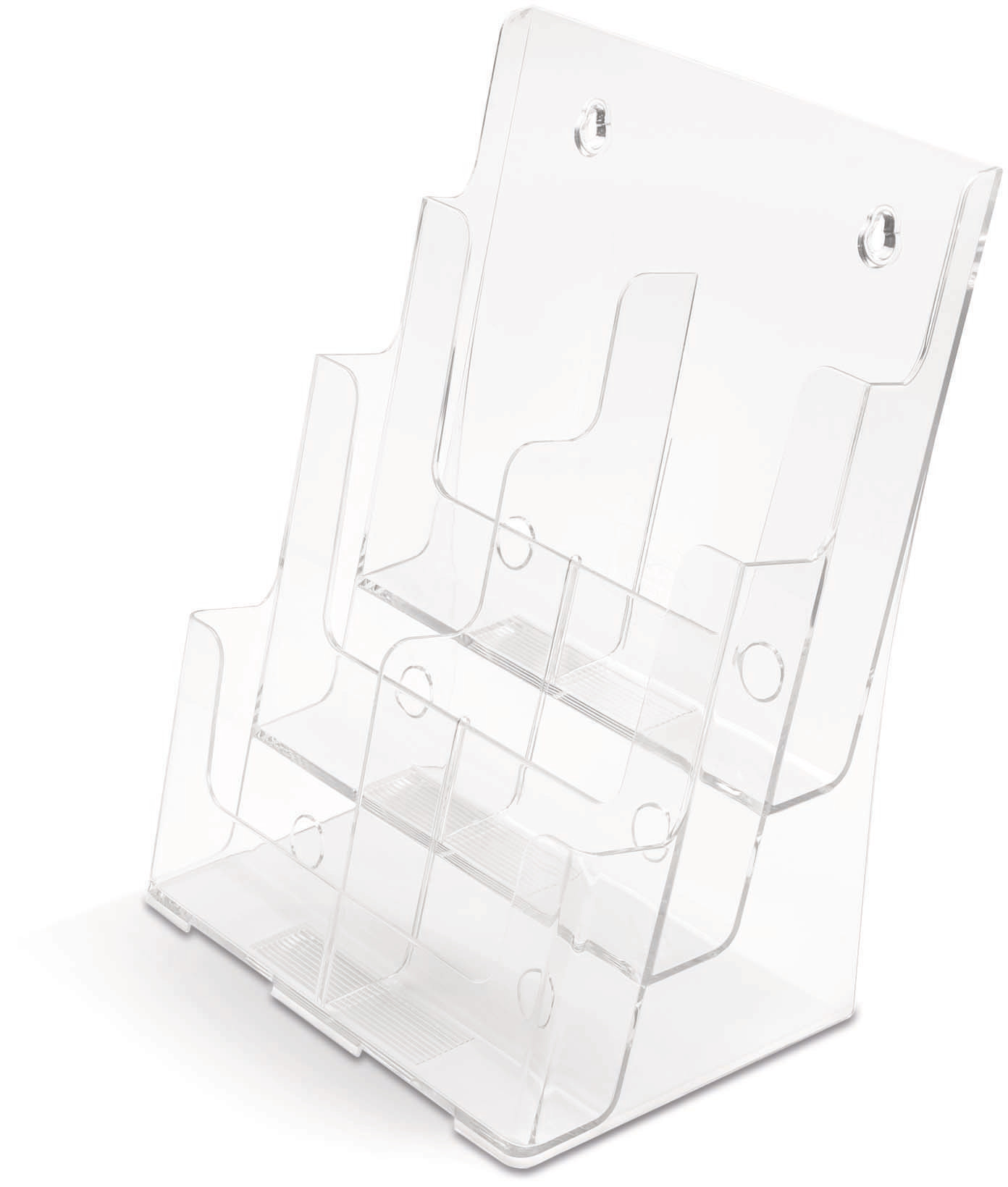 DEFLECTO Prospekthalter 245x325mm 77401 transparent lang hoch