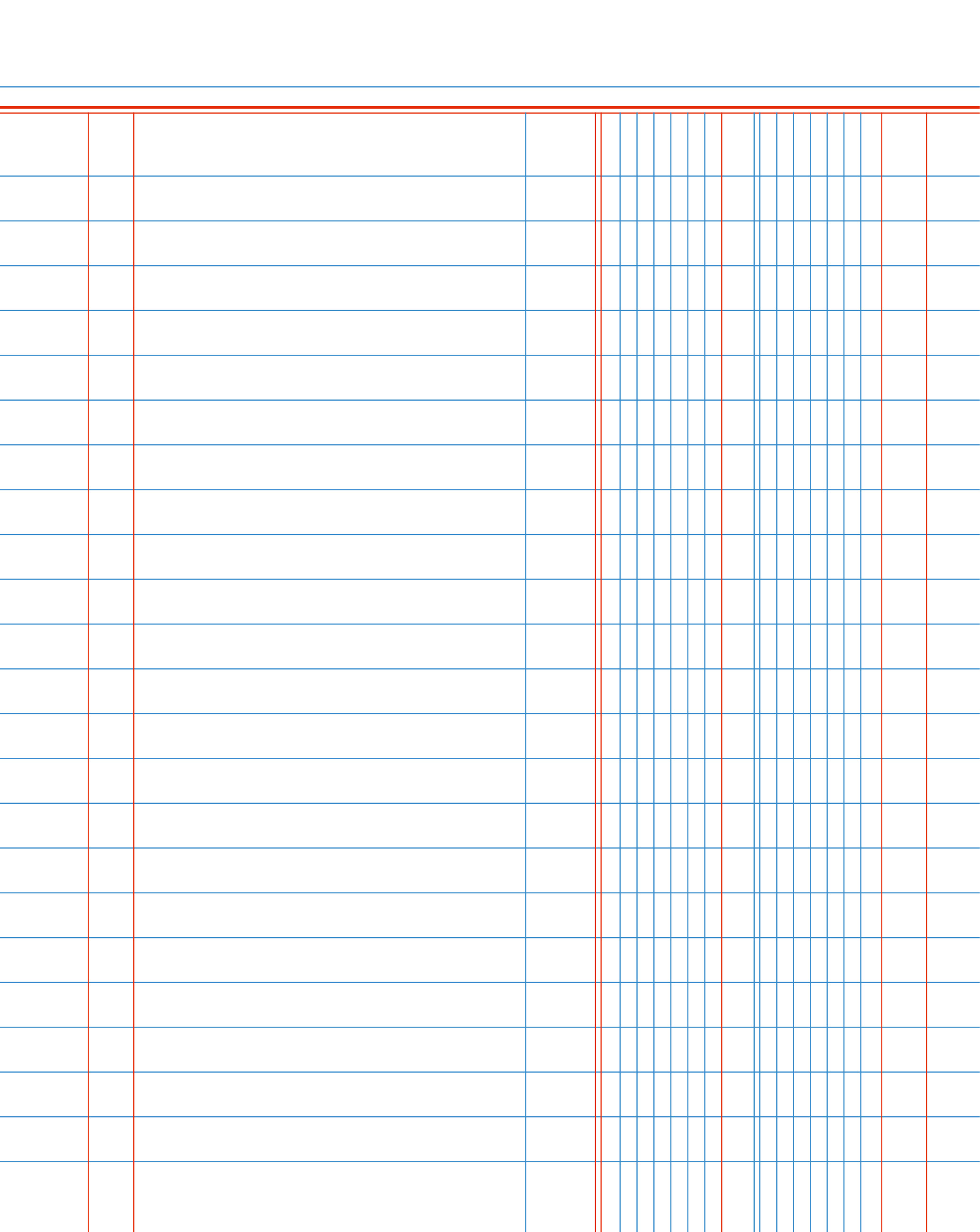 BÜROLINE Heft E5 533875010 2 Kolonnen 90g