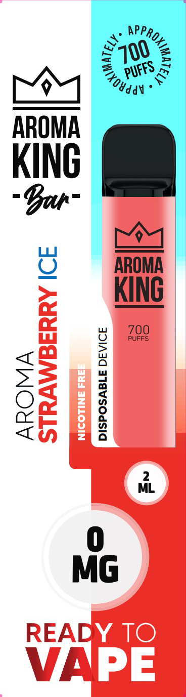 AROMA KING E-Shisha 0170825 Strawberry Ice 0mg
