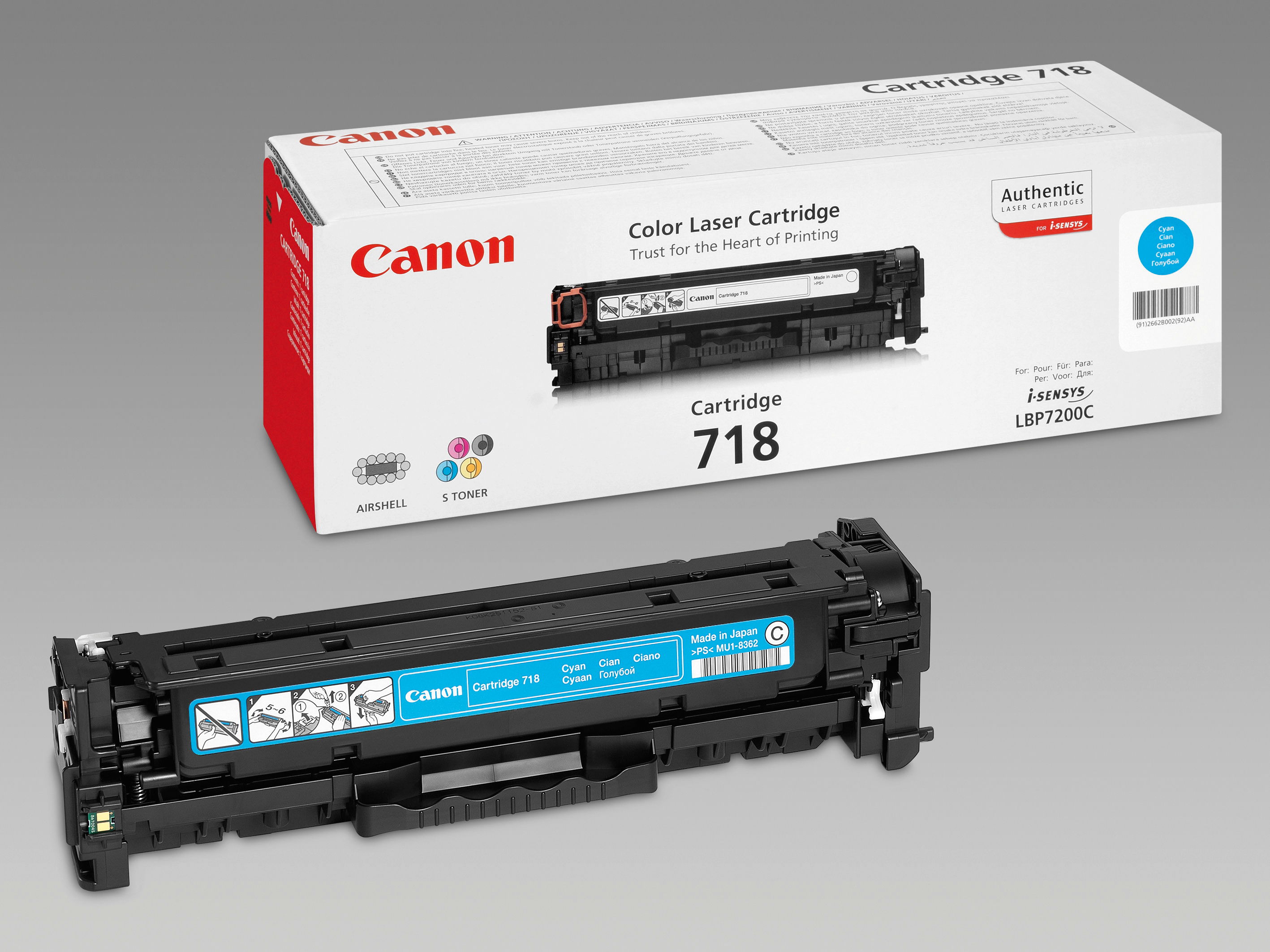 Canon Toner-Kartusche cyan (2661B002, CL-718C)