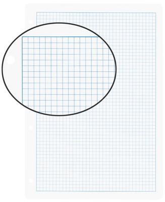 BIELLA Einlageblätter mit Rahmen A4 45144500U weiss,kar. 5mm,4-Loch 100Bl.