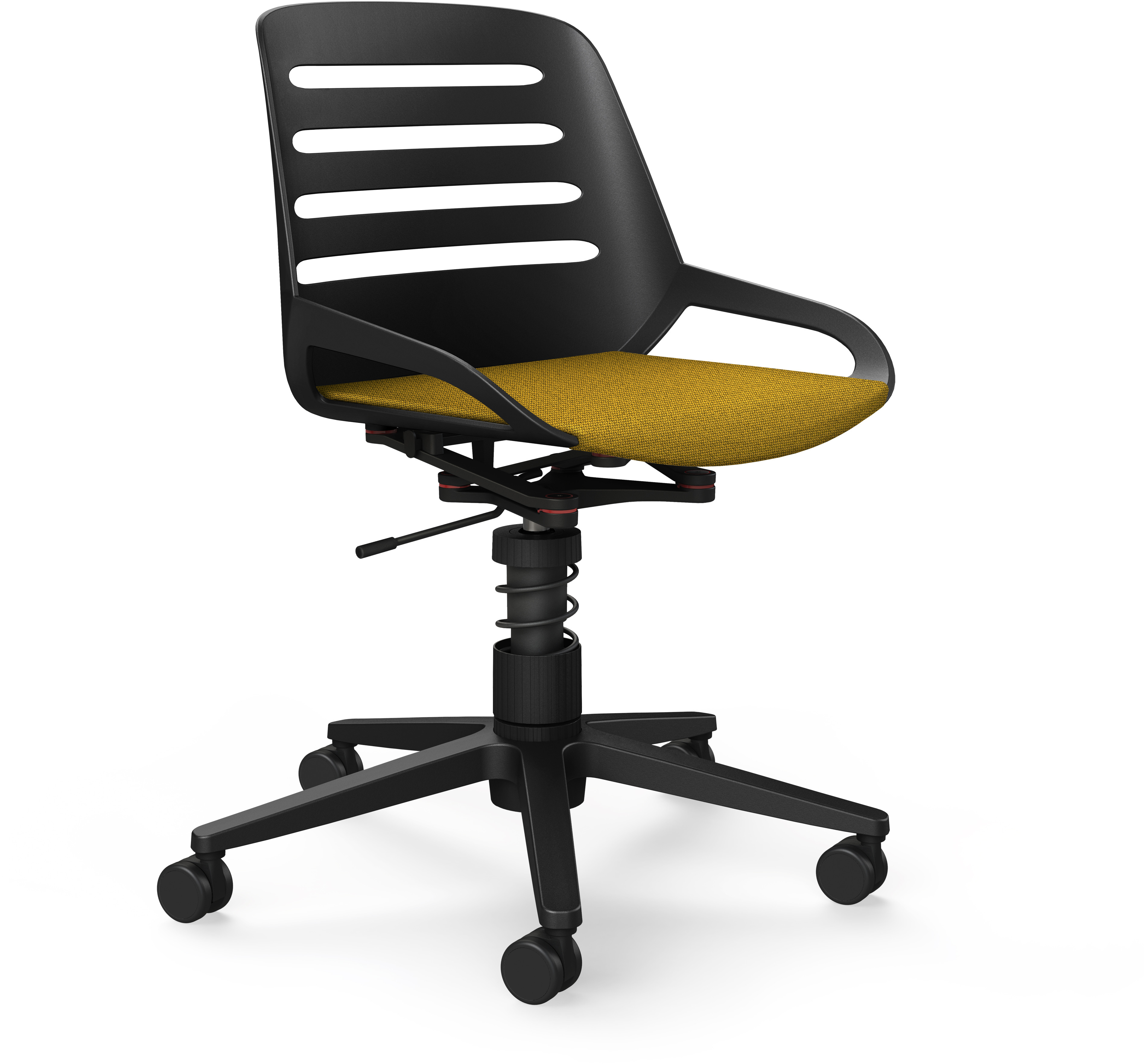 AERIS Bürodrehstuhl Numo Task 962WRSTBKCU6 gelb/schwarz