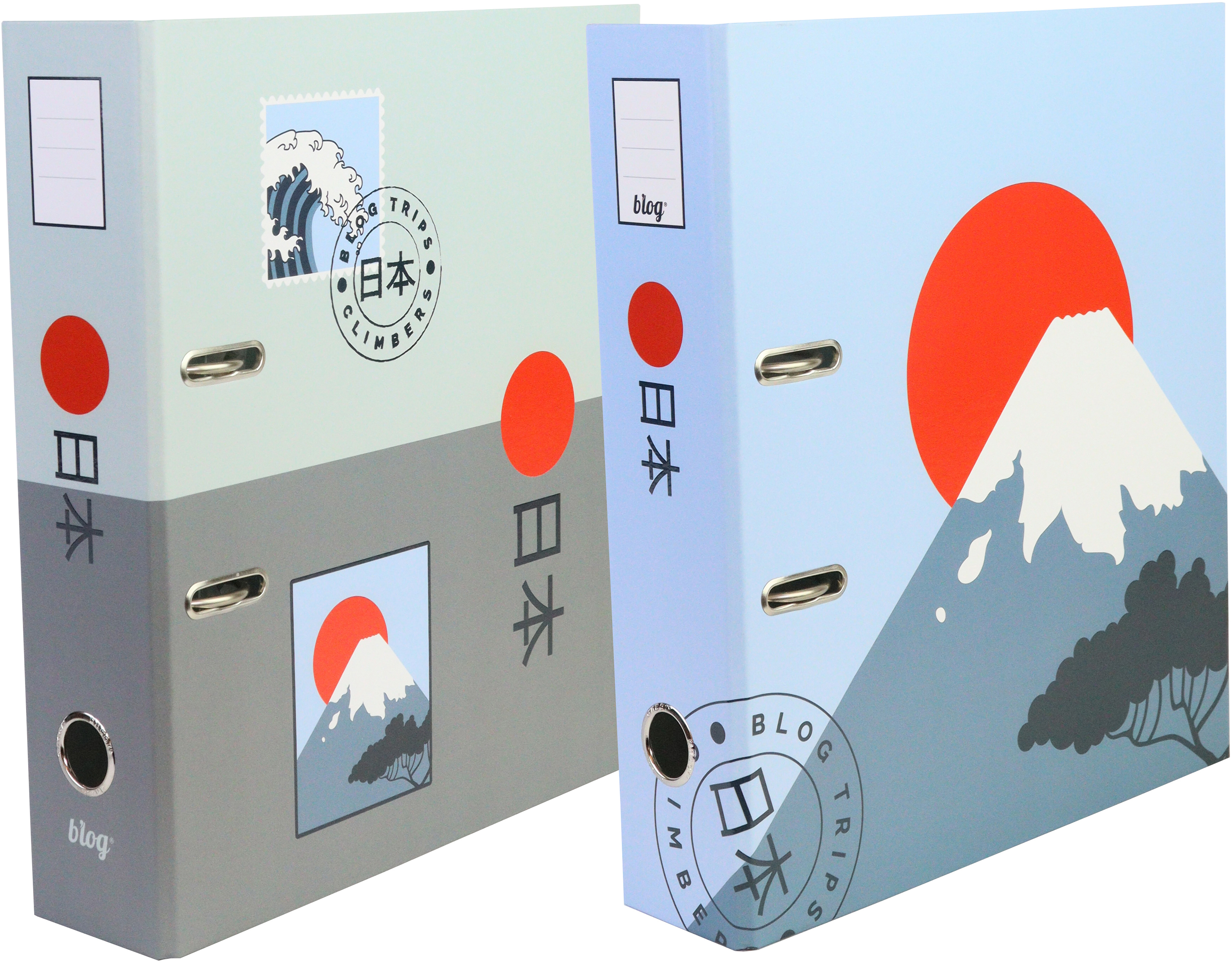 ANCOR Ordner 8cm Traveller 110838 blau A4