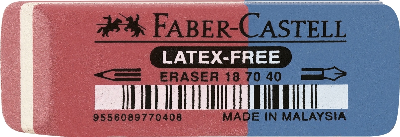 FABER-CASTELL Radierer 187040 Latex-free Tinte/Blei
