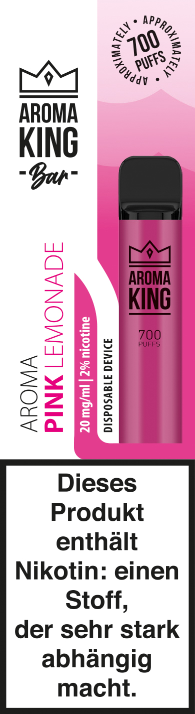 AROMA KING Bar 700 0170854 Pink Lemonade 20mg