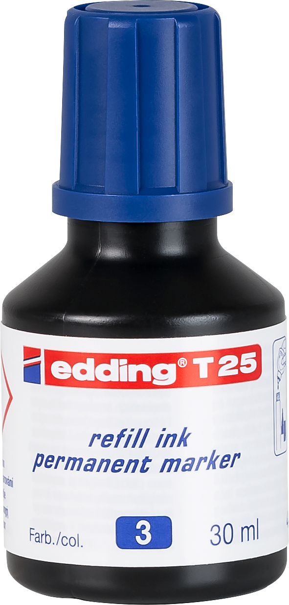 EDDING Nachfülltuschen T25 T-25-3 blau 30ml