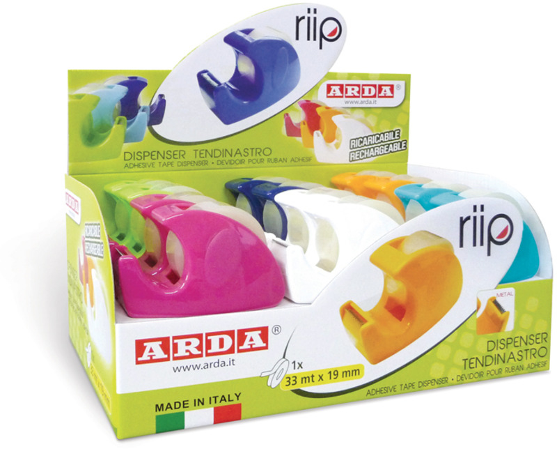 ARDA Klebbandabroller 19mmx33m C1347TL 6 Farben 24 Stück