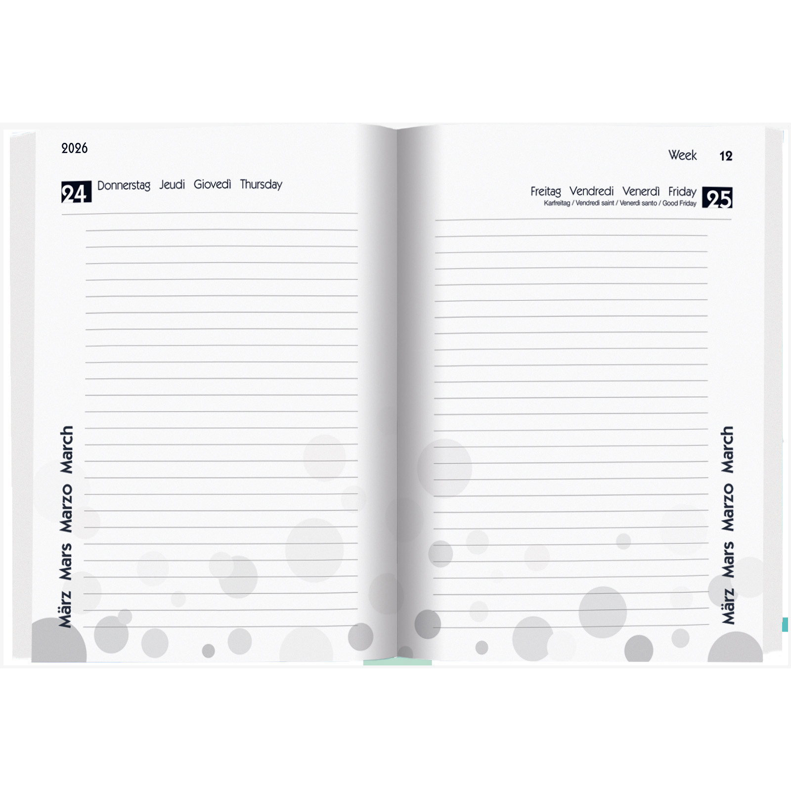 BIELLA Schüleragenda Style 25/26 806544890026U 1T/1S 12x16.5cm