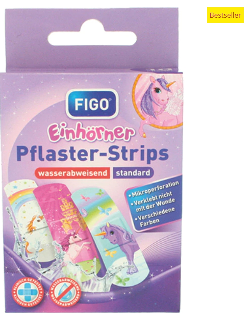 Wundverband Kinder Pflaster 10er Einhorn