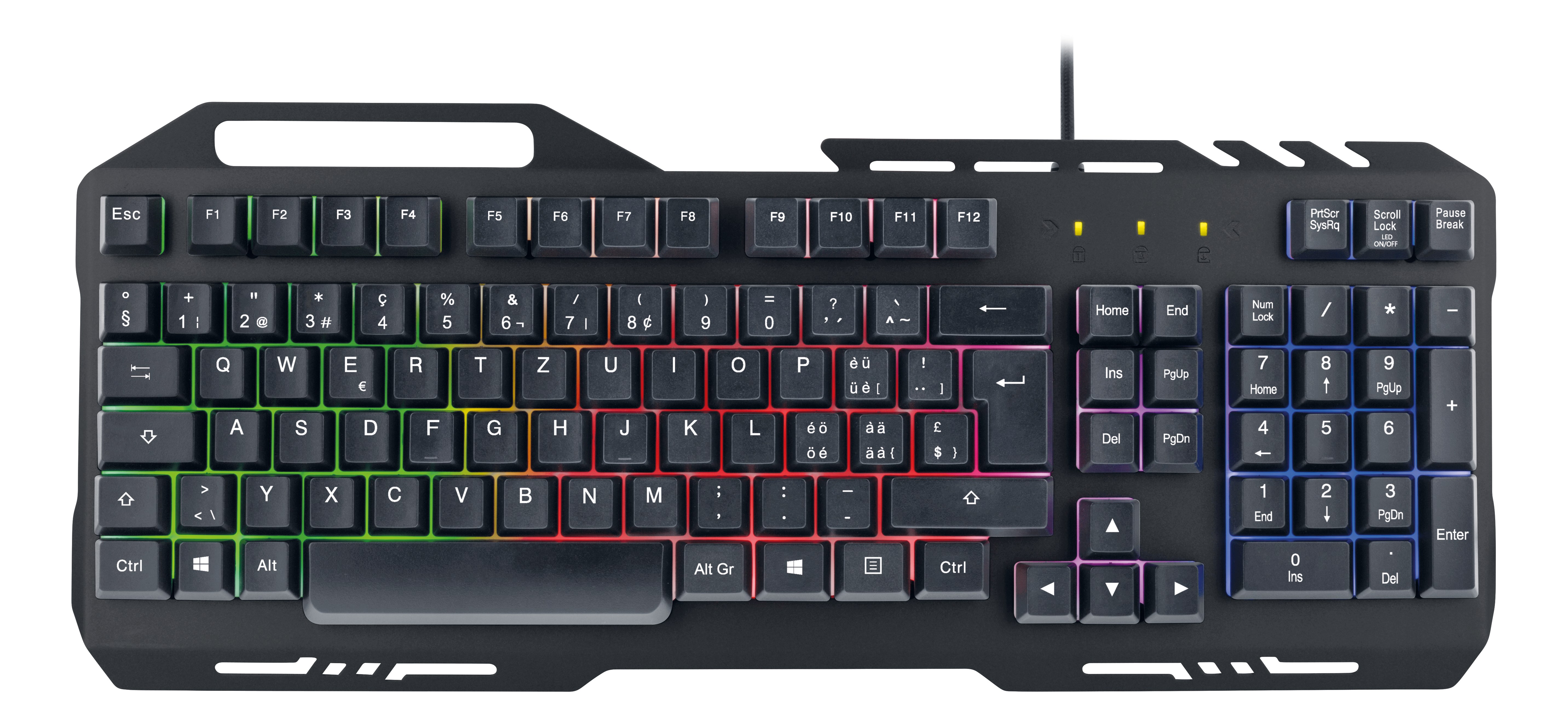 DELTACO 3-in-1 gaming Gear Kit RGB GAM-113-CH black