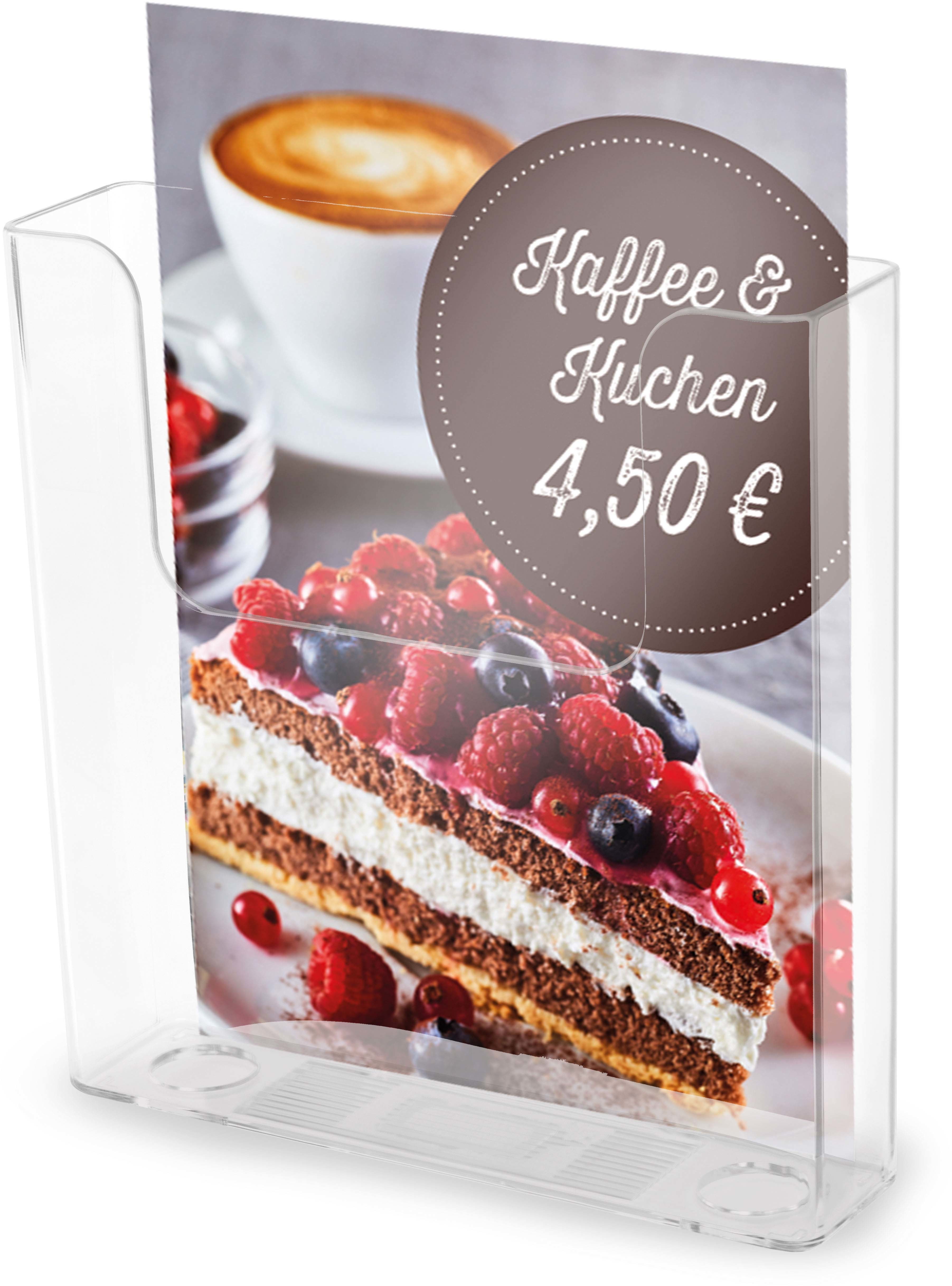 DEFLECTO Prospekthalter A5 76301 transparent hochformat