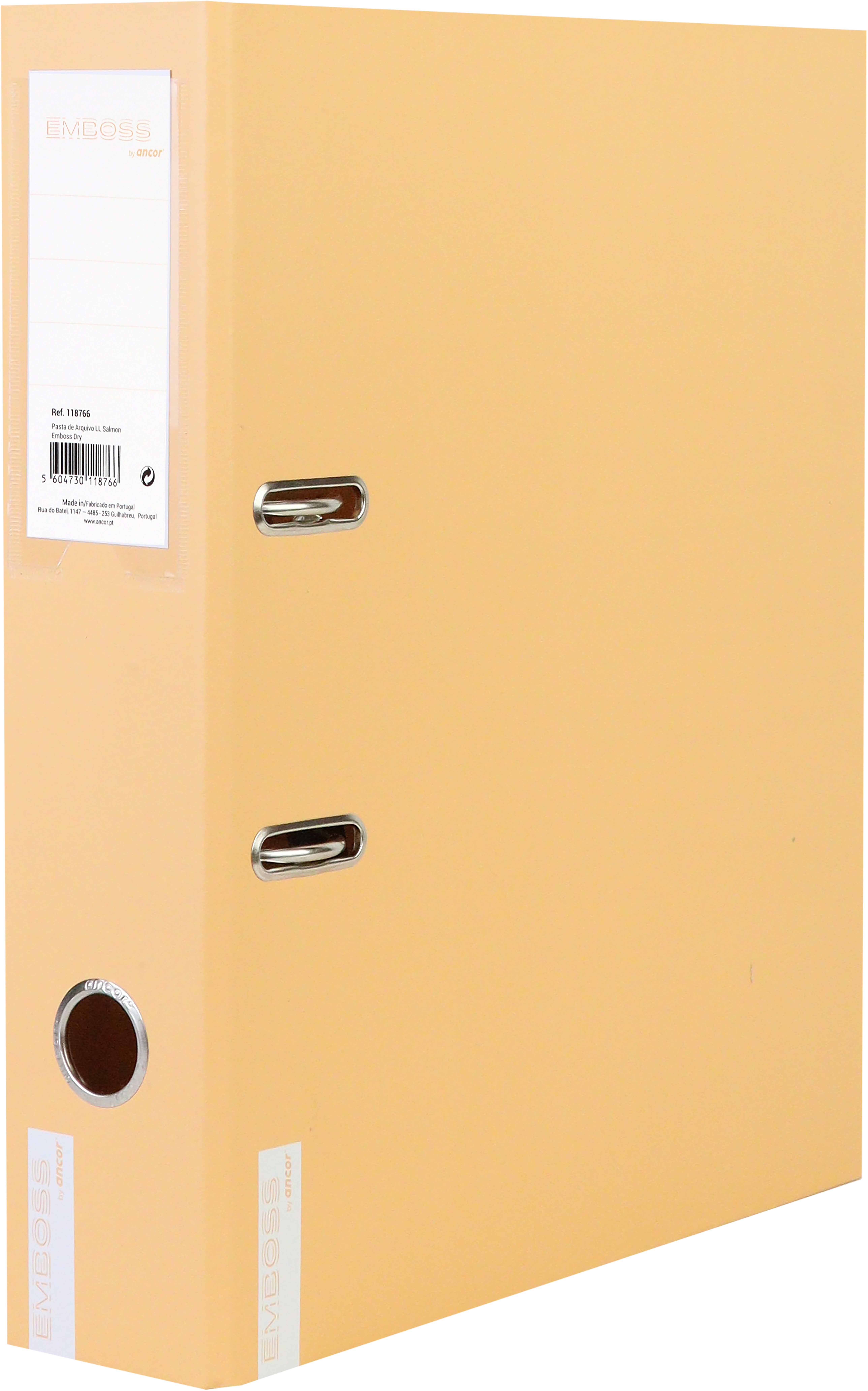 ANCOR Ordner 8 cm, A4 118742 Emboss Dry, senf