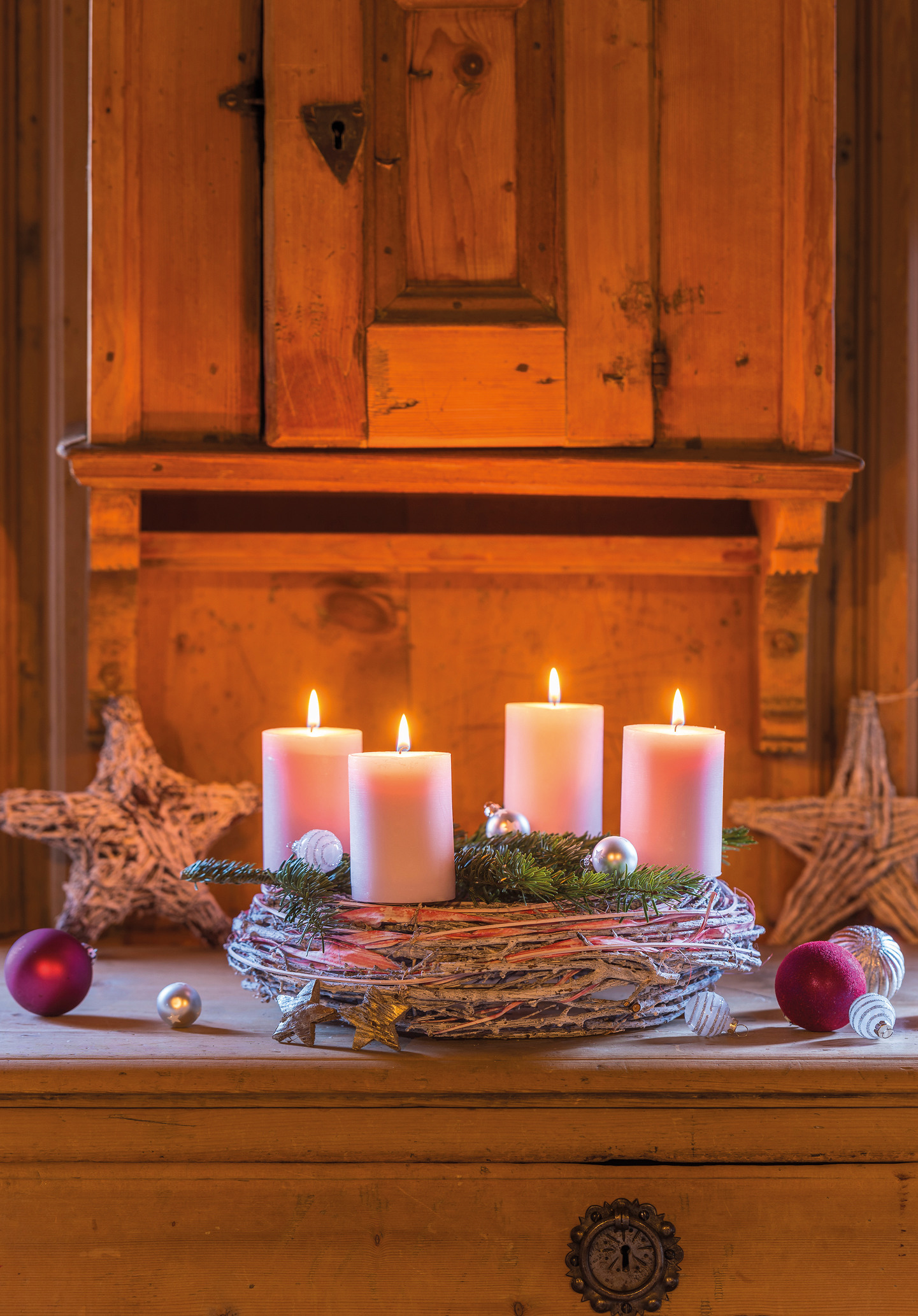 NATUR VERLAG Weihnachtskarte Chalet 10277N Doppelkarte